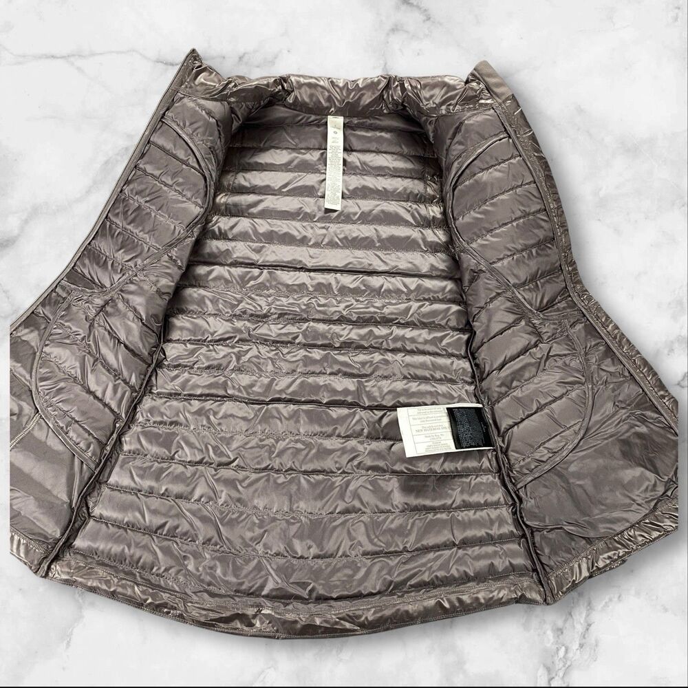 Lululemon Pack It Goose Down Vest Shine Lunar Rock Women's 2 NWT - Picture 7 of 16